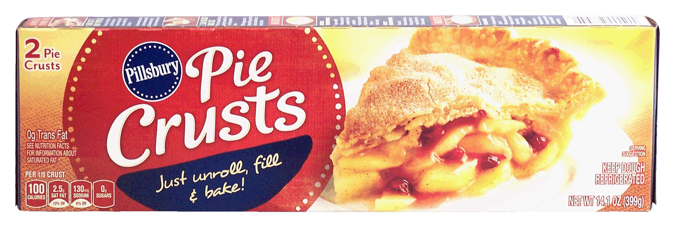 Pillsbury Pie Crust 2 pie crusts, just unroll, fill & bake Full-Size Picture